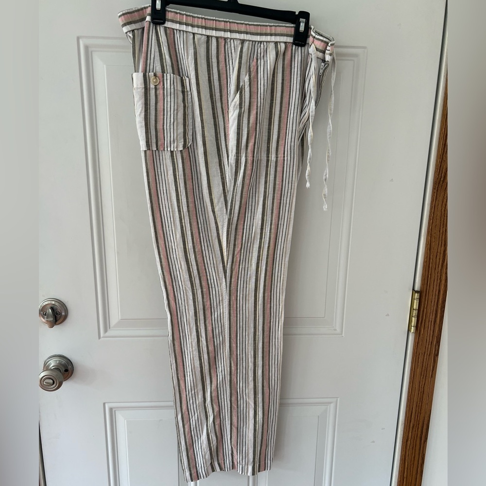 Liz Claiborne linen blend pants size large women’s
